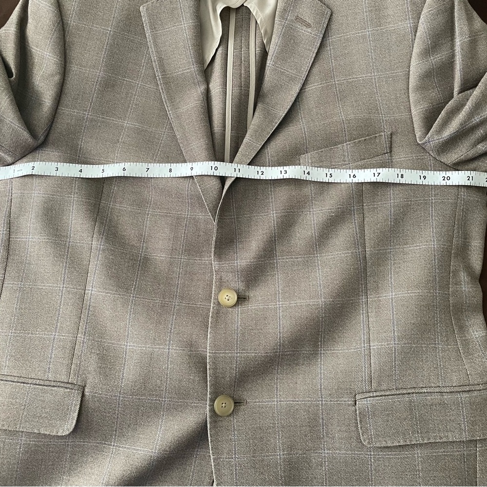 NWOT BLACK BROWN 1826  Two Button Mens Sports Jacket Blazer 44R - Picture 9 of 14